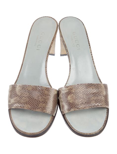 gucci sally platform sandal|gucci snakeskin sandals.